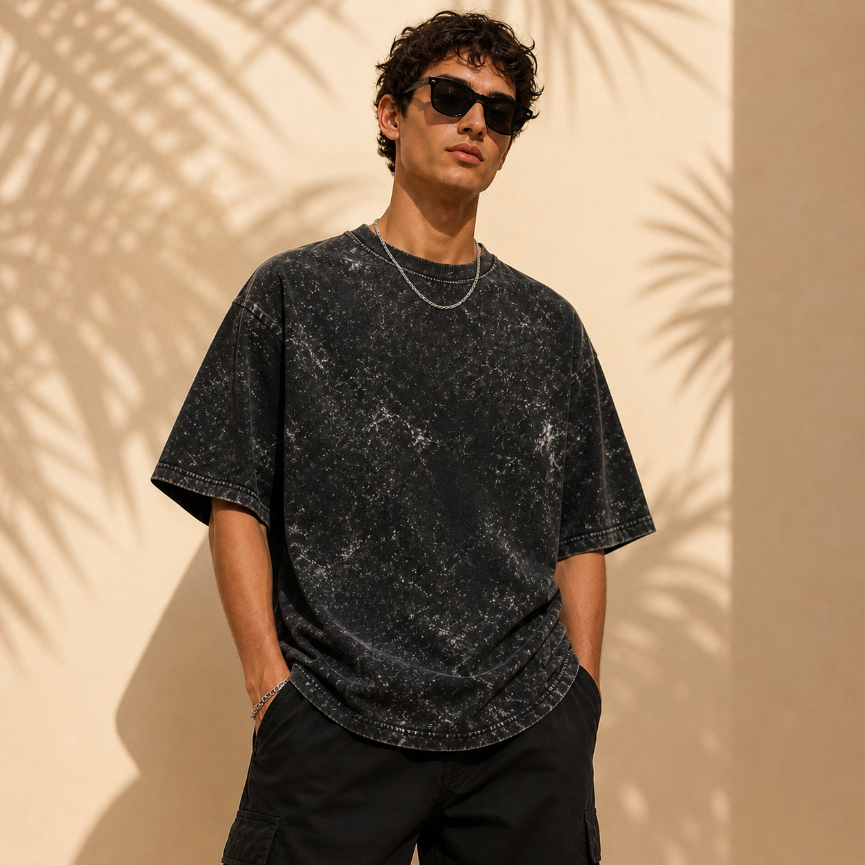 Unisex Acid Washed Oversized Tee