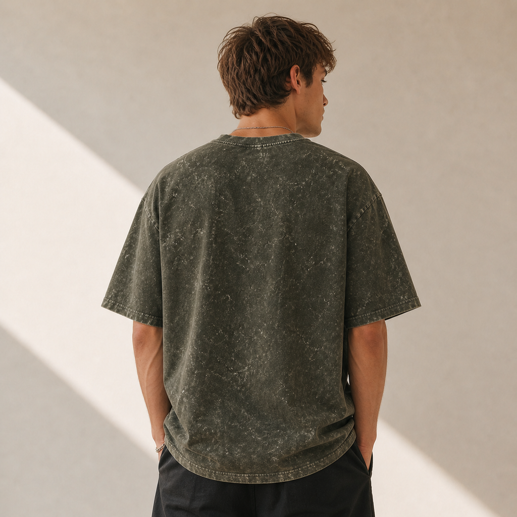 Unisex Acid Washed Oversized Tee