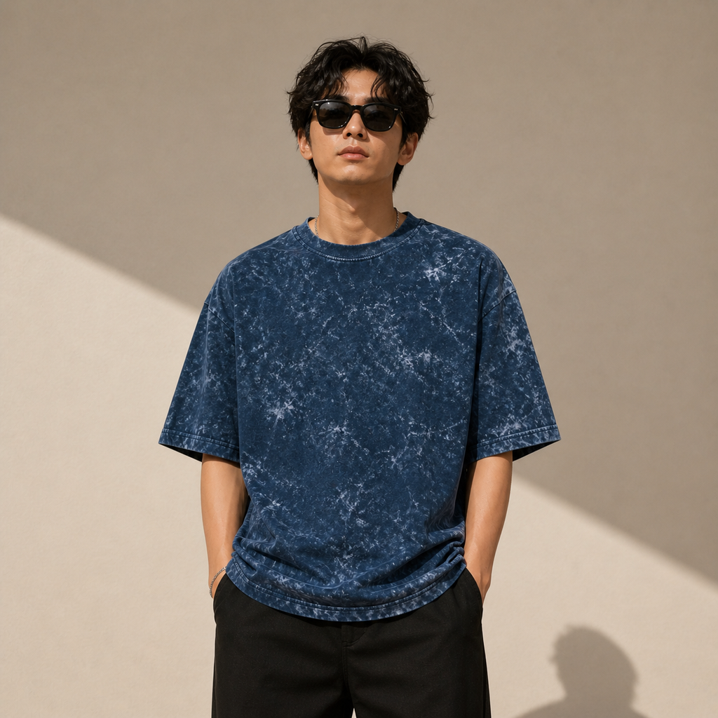 Unisex Acid Washed Oversized Tee