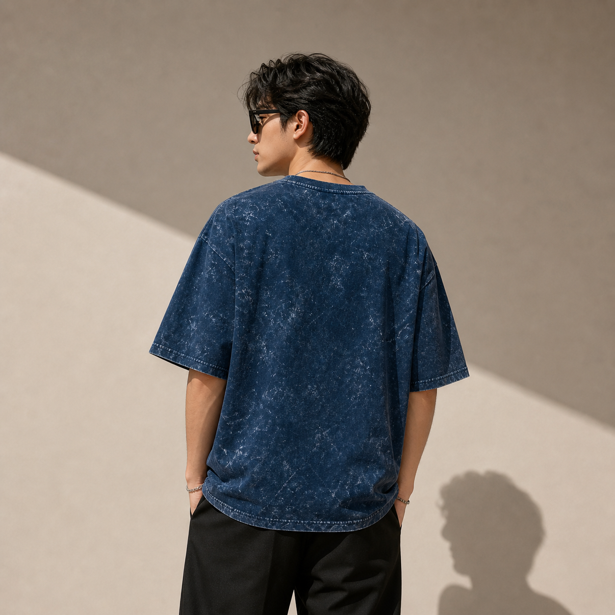 Unisex Acid Washed Oversized Tee